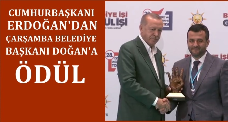 CUMHURBAŞKANI ERDOĞANDAN BAŞKAN DOĞANA ÖDÜL