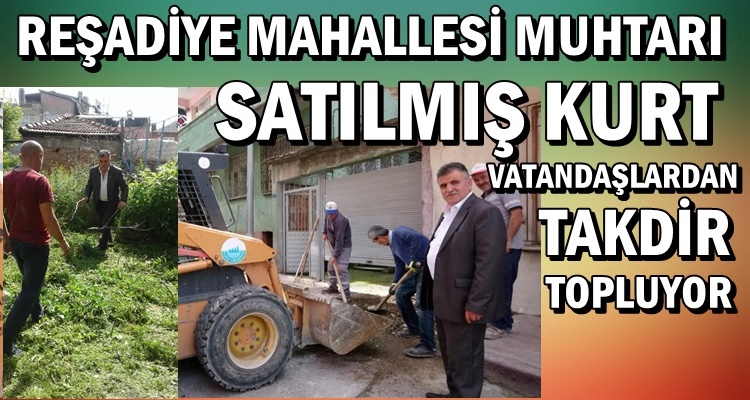 REŞADİYE MUHTARI SATILMIŞ KURT'A TEBRİK YAĞIYOR