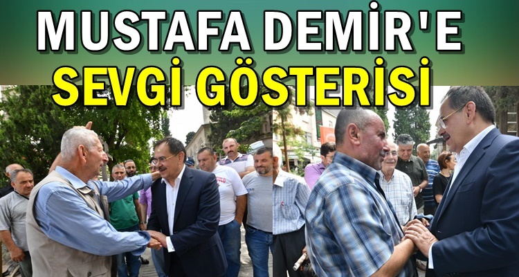 SAATHANE MEYDANI ESNAFLARINDAN DEMİRE TEŞEKKÜR