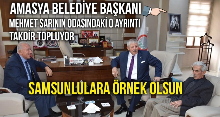 AMASYA BELEDİYE BAŞKANI SARI'DAN YAŞAR DOĞU'YA SAYGI