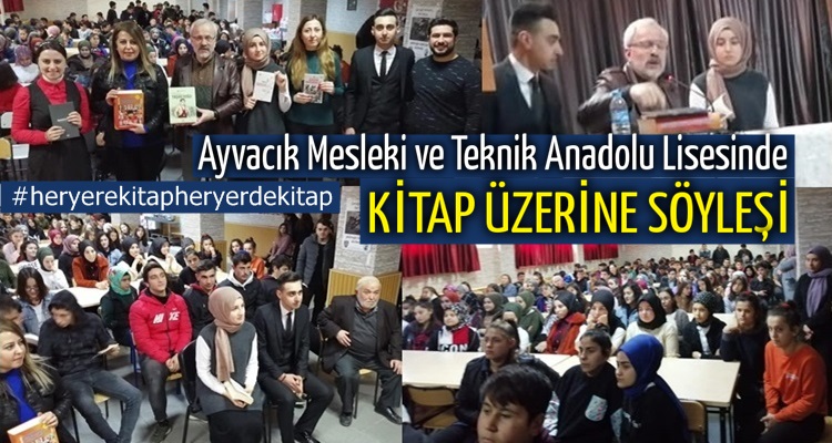 AYVACIKTA KİTAP KONUŞULDU