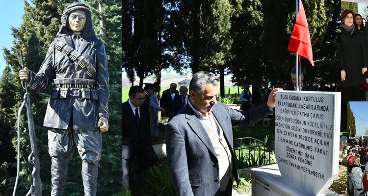 SAMSUN VALİSİNDEN FATMA ÇAVUŞUN KABRİNE ZİYARET