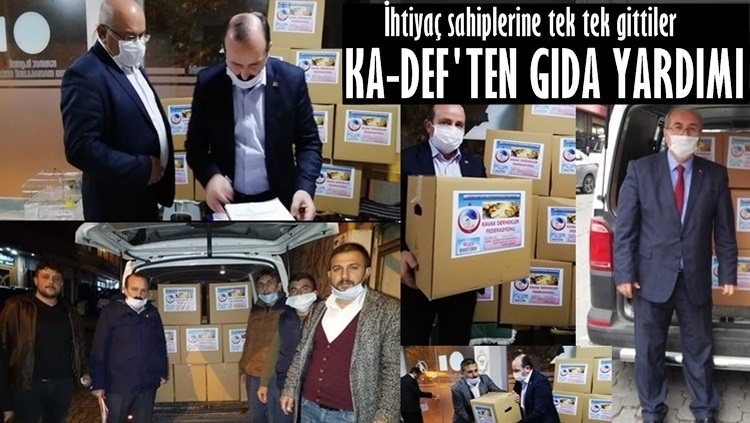 KA-DEF'TEN İHTİYAÇ SAHİPLERİNE GIDA YARDIMI