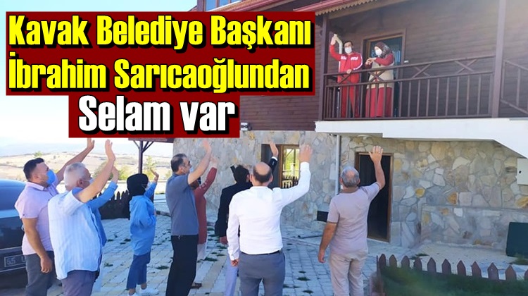 KAVAK AK PARTİ İLÇE TEŞKİLATINDAN SARICAOĞLU'NA ZİYARET