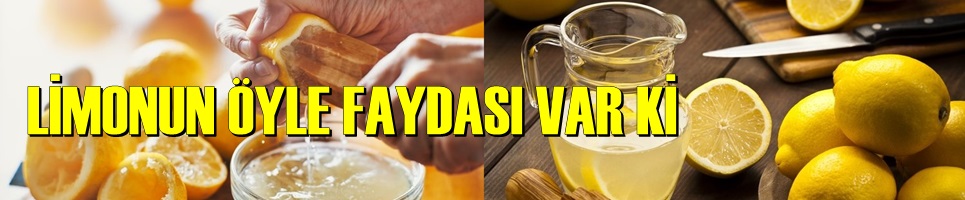 LİMONUN FAYDALARI SAYMAKLA BİTMİYOR