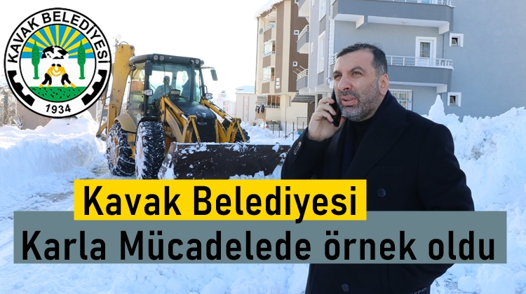Bütün imkanlarını seferber eden Kavak Belediyesi örnek oldu