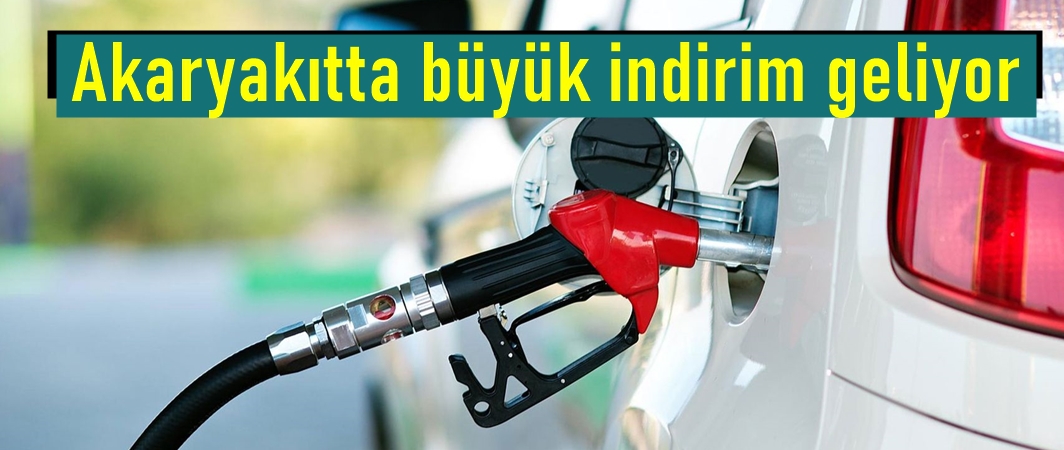 Akaryakıtta dev indirim bekleniyor