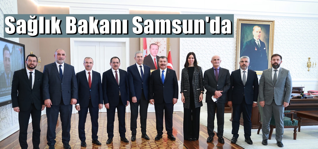 Sağlık Bakanı Dr. Fahrettin Koca Samsun'da incelemelerde bulundu