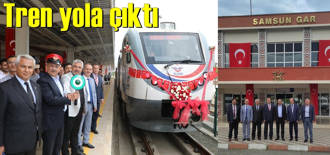 Samsun-Amasya Yolcu Treni ilk seferine uğurlandı