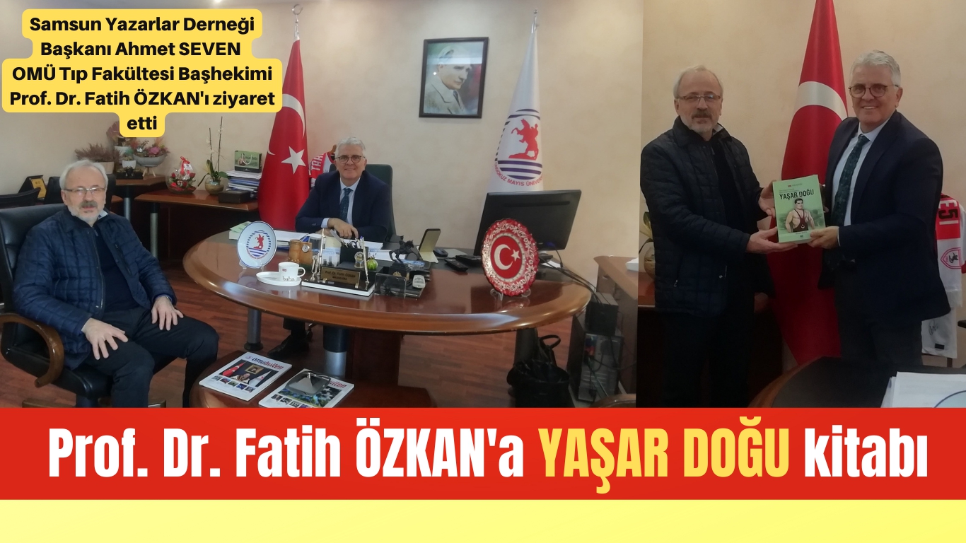Prof. Dr. Fatih Özkan'a Ahmet Seven'den imzalı Yaşar Doğu kitabı