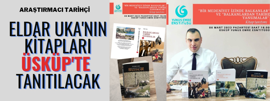 Tarihçi Yazar Eldar Uka'nın kitabı Üsküp'te tanıtılacak