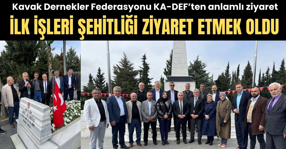 KA-DEF'ten Şehitliğe anlamlı ziyaret