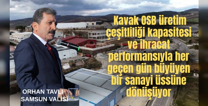 Samsun'un Sanayi Yükselişi: Kavak OSB, Bölgenin Öncü Merkezi Haline Geldi!