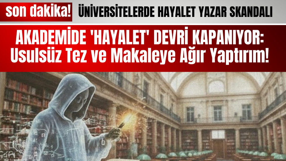 Üniversitelerde Hayalet Yazar Skandalı! Usulsüz Tez ve Makaleye Ağır Yaptırım!
