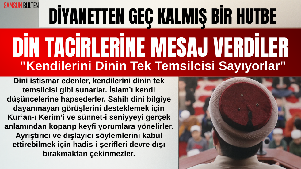 Diyanetten Din Tacirleri Uyarısı?