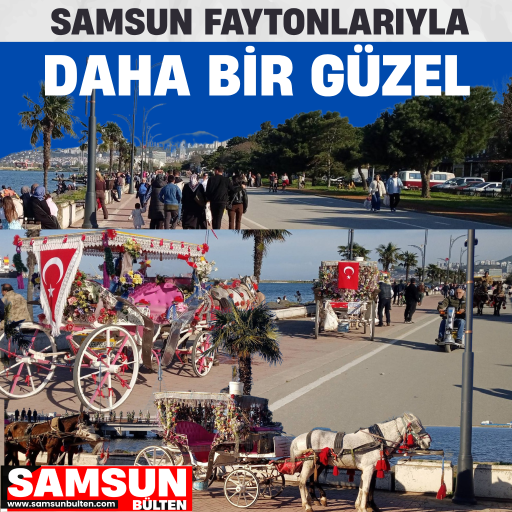 Samsun Sahilinde Nostalji Rüzgarı: Faytonlar Sezonu Açtı
