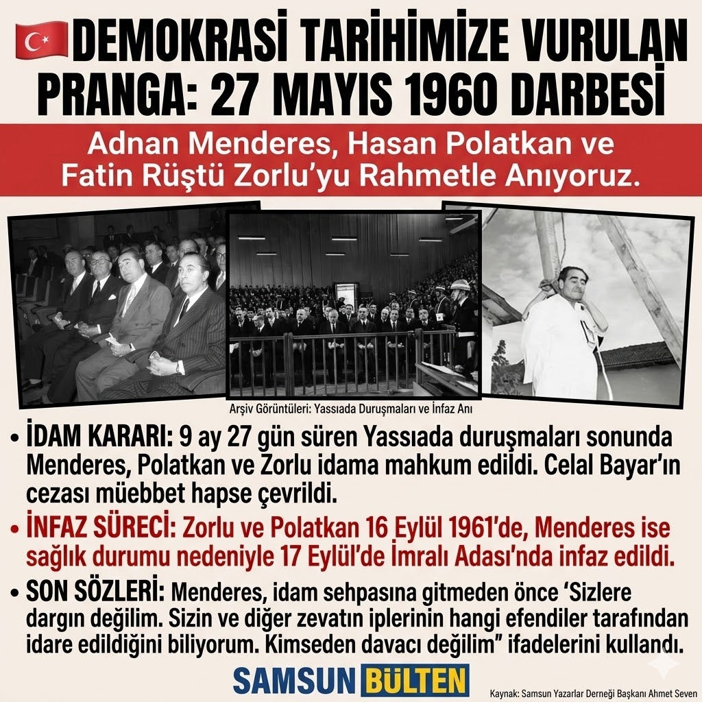 Ahmet Seven: 27 Mayıs 1960 Darbesi Demokrasi Tarihimizin Kara Lekesidir