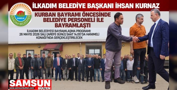 Başkan İhsan Kurnaz Belediye Personeli İle Bayramlaştı