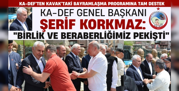 KA-DEF Genel Başkanı Şerif Korkmaz Kavak'ta Bayramlaşma Programına Katıldı
