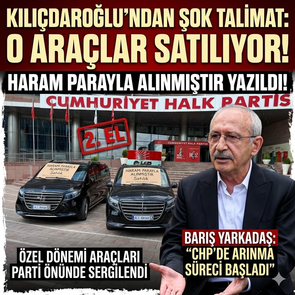 Kılıçdaroğlu O Araçları Haram Parayla Alınmıştır Diyerek Satışa Çıkardı