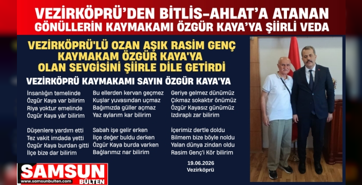 Gönüllerin Kaymakamı Özgür Kaya’ya Şiirli Veda