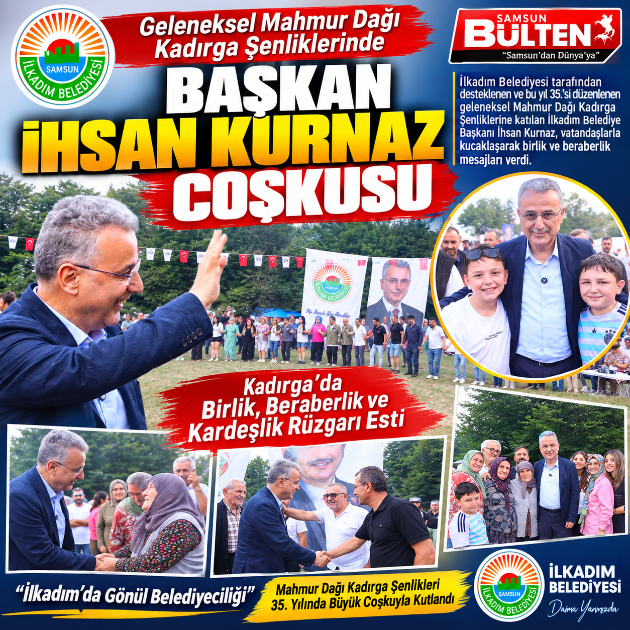 Mahmur Dağı Kadırga Şenliklerinde Başkan İhsan Kurnaz Coşkusu