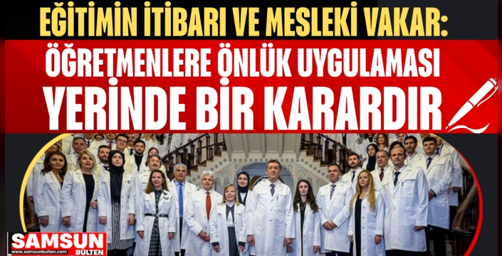 Öğretmenler önlük kararını sevinçle karşıladı