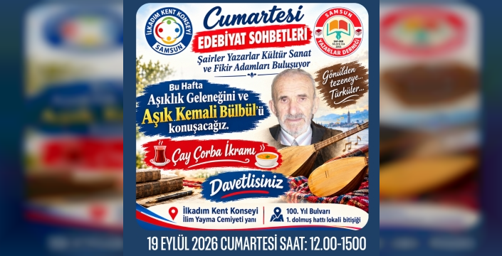 CUMARTESİ EDEBİYAT SOHBETLERİ’NDE KEMALİ BÜLBÜL KONUŞULACAK