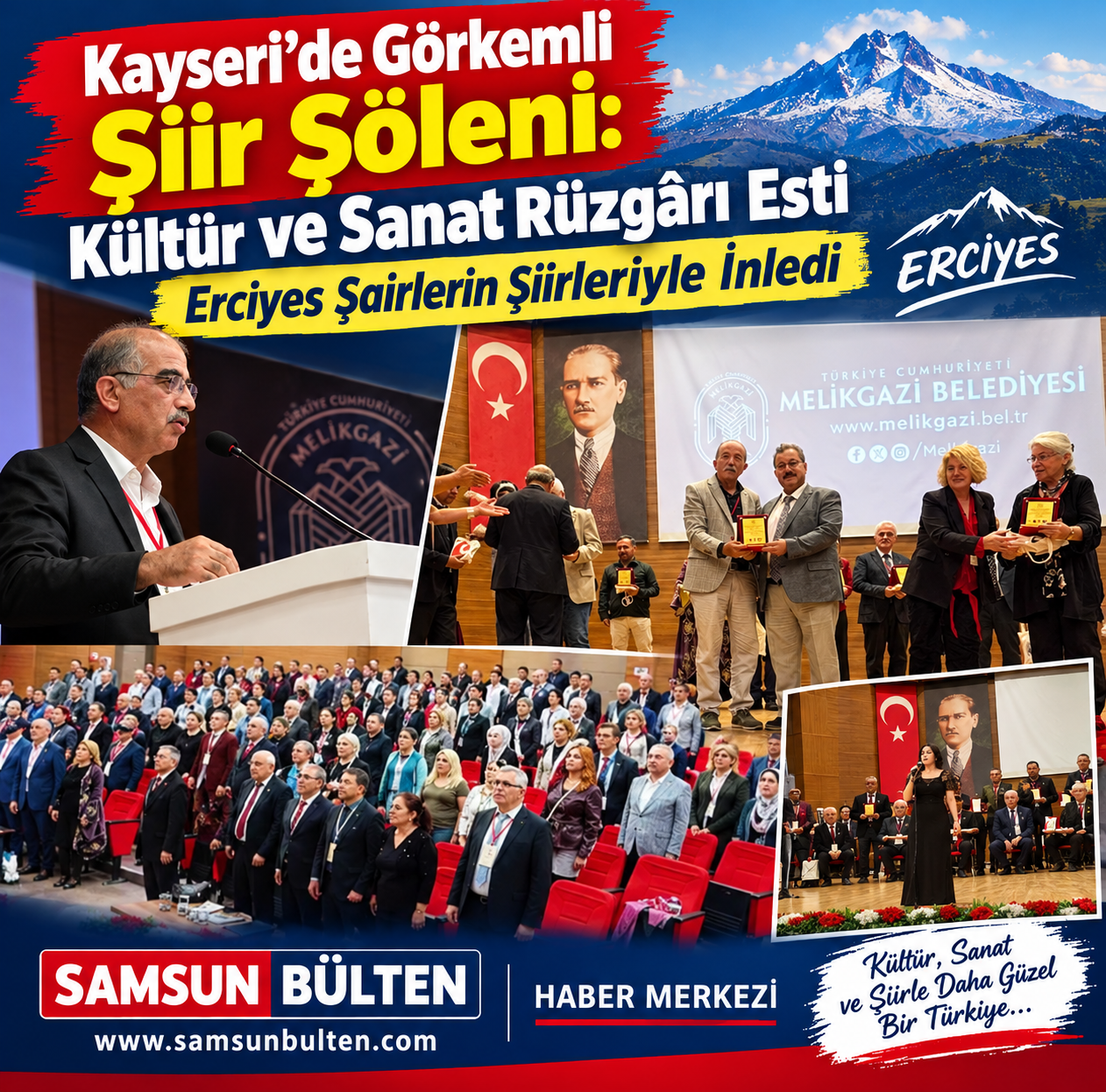Kayseri’de Görkemli Şiir Şöleni: Kültür ve Sanat Rüzgârı Esti