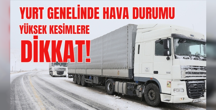 Kışın İlk Gününde Kar ve Buzlanma Uyarısı!