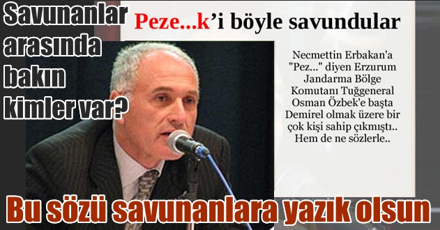 Pe....venk sözünü savunanlara tepki