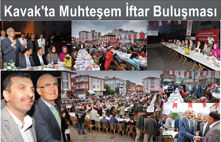 Kavak'ta Muhteşem İftar buluşması