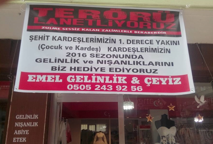 Samsunlu esnaftan teröre karşı tepki duyarlılığı