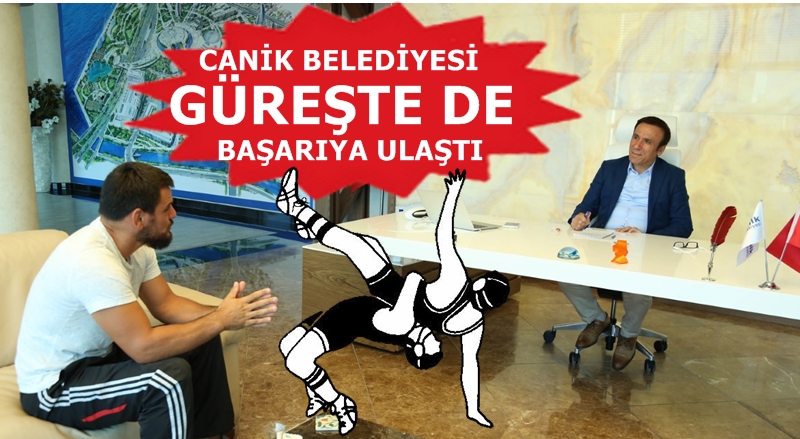 Canik Belediyespor Kulübü güreşçisi Recep Taslak gururlandırdı