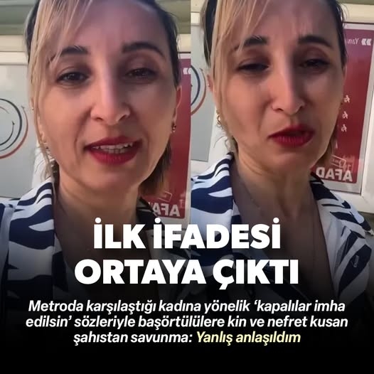 Mümkünse bütün kapalılar imha edilsin diyerek kin kustu
