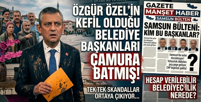 ÖZGÜR ÖZEL'İN 'KEFİL' OLDUĞU BAŞKANLAR ÇAMURA BATMIŞ