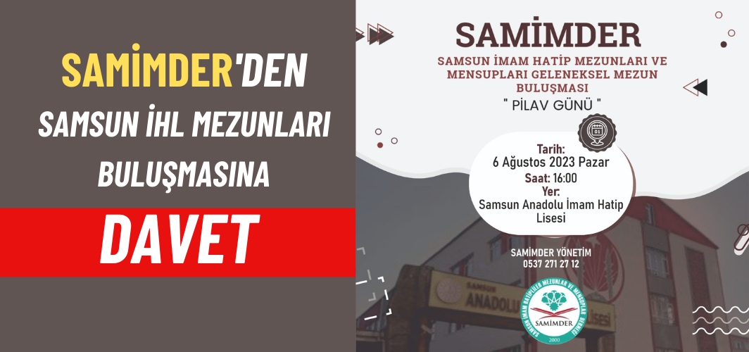 SAMİMDER'den Samsun İHL Mezunları Buluşması